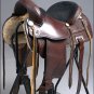 TO106ADB HILASON TREELESS WESTERN LEATHER TRAIL BARREL RACING SADDLE 16" 17"