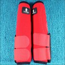 LARGE RED CLASSIC EQUINE LEGACY SYSTEM HORSE HIND LEG SPORT BOOT PAIR