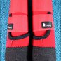 LARGE RED CLASSIC EQUINE LEGACY SYSTEM HORSE HIND LEG SPORT BOOT PAIR
