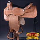 BH117-F HILASON WESTERN LEATHER EQUITATION HORSE SHOW TRAIL PLEASURE SADDLE 16"