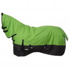 84" TOUGH-1 600D WATERPROOF POLY HORSE FULL NECK TURNOUT BLANKET NEON GREEN