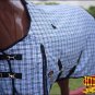 81" HILASON 1200D RIPSTOP WATERPROOF POLY WINTER HORSE BLANKET GREY CHECK