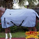 68" HILASON 1200D WINTER WATERPROOF POLY TURNOUT HORSE BLANKET GREY CHECK