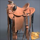 WD085-F HILASON BIG KING SERIES WESTERN WADE RANCH ROPING COWBOY TRAIL SADDLE 15