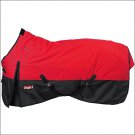 69" TOUGH-1 600D WATERPROOF POLY HORSE SURCINGLES TURNOUT BLANKET 250GSM RED