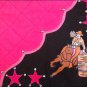 SB107-F HILASON HANDPAINT WESTERN SHOW BARREL RACING SADDLE BLANKET PAD PINK