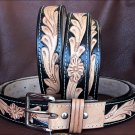 44 inch NEW HILASON BLACK HANDMADE WESTERN WORK LEATHER MEN GUN HOLSTER BELT