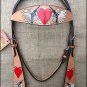 HILASON WESTERN LEATHER BRIDLE HEADSTALL TAN W/ CROSS GUN HEART