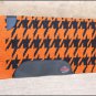 FEP247 HILASON WESTERN NEW ZEALAND WOOL HORSE SADDLE BLANKET ORANGE BLACK