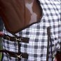 94" GREEN PLAID HILASON 1200D WINTER WATERPROOF POLY TURNOUT HORSE BLANKET