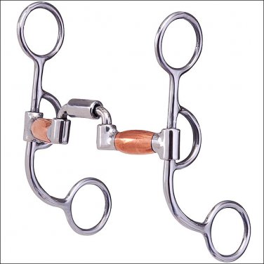 HILASON STAINLESS STEEL BIT HORSE W/HINGED CORRECTION MOUTH