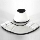 NEW HILASON MEDIUM WHITE WESTERN HORSE TACK NO-TURN BELL BOOT