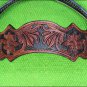 HILASON WESTERN LEATHER HORSE BRIDLE HEADSTALL BREAST COLLAR MAHOGANY HAND TOOL