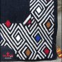 FEP237 MADE N USA HILASON WESTERN WOOL SHOCK BUSTER SADDLE BLANKET PAD BLACK