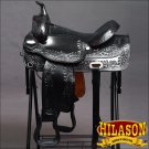 DF202BK-F HILASON WIDE GULLET DRAFT WESTERN TRAIL ENDURANCE HORSE SADDLE 16"