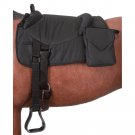 TOUGH 1 POLYPROPYLENE 600D BAREBACK PAD W/ ACCESSORY BAGS ONE SIZE BLACK