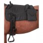 TOUGH 1 POLYPROPYLENE 600D BAREBACK PAD W/ ACCESSORY BAGS ONE SIZE BLACK