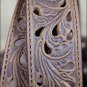 34 inch C529 TONY LAMA BROWN PIERCED FILIGREE TROPHY WESTERN LEATHER LADIES BELT