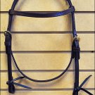 CIRCLE Y WALNUT LEATHER HORSE BROWBAND HEADSTALL BRASS HARDWARE