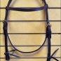 CIRCLE Y WALNUT LEATHER HORSE BROWBAND HEADSTALL BRASS HARDWARE