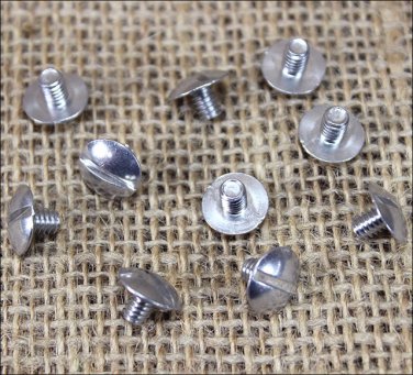 1/4" HILASON WESTERN HORSE SADDLE TACK FLOWER CHICAGO SCREW ALUMINIUM 10 SET