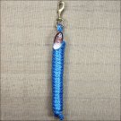 HURRICANE BLUE WEAVER TACK HORSE POLY LEAD ROPE W/ SOLID BRASS 225 SNAP