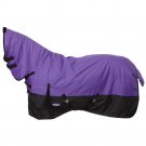 75" TOUGH-1 600D WATERPROOF POLY HORSE FULL NECK TURNOUT BLANKET PURPLE