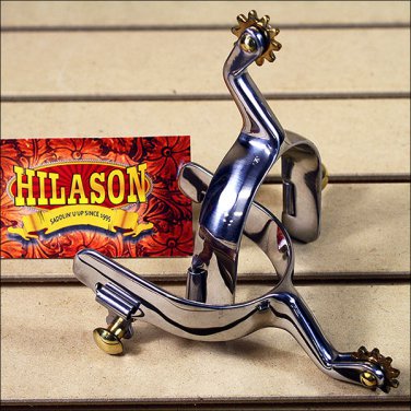 HILASON STAINLESS STEEL LIGHTWEIGHT CUTTER LADIES SPURS SOLID BRASS ROWEL