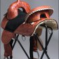 T01ZM-F CLASSIC HILASON TREELESS WESTERN TRAIL BARREL RACING LEATHER SADDLE 14"