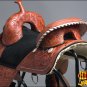 T01ZM-F CLASSIC HILASON TREELESS WESTERN TRAIL BARREL RACING LEATHER SADDLE 14"