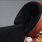 T01ZM-F CLASSIC HILASON TREELESS WESTERN TRAIL BARREL RACING LEATHER SADDLE 14"