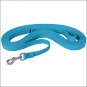 HURRICANE BLUE WEAVER HORSE FLAT COTTON LUNGE LINE WITH NICKEL PLATED 225 SNAP