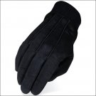 11 SIZE HERITAGE SUEDE LEATHER WINTER HORSE RIDING EQUESTRIAN GLOVE BLACK