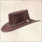 BARMAH STONEWASH ROO HAT FOLDABLE KANGAROO LEATHER AUSTRALIA HICKORYSTONE