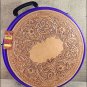 MEDIUM HILASON MOLDED ROPE CAN W/ LEATHER TRIM WESTERN HORSE TACK PURPLE