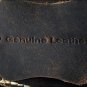 KD STEPHENS TRAVEL LUGGAGE DUFFLE GYM LEATHER BAGS - COFFEE BROWN