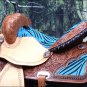 OS102-F WESTERN BARREL RACING TRAIL SADDLE 14" W/ HEADSTALL & BREAST COLLAR SET