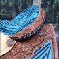 OS102-F WESTERN BARREL RACING TRAIL SADDLE 14" W/ HEADSTALL & BREAST COLLAR SET