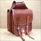 BG106F- HILASON WESTERN LEATHER COWBOY TRAIL RIDE HORSE SADDLE BAG