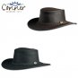 CONNER HANDMADE BC HATS BUSH WALKER STEER HEAD OILY AUSTRALIAN LEATHER HAT