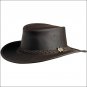 CONNER HANDMADE BC HATS BUSH WALKER STEER HEAD OILY AUSTRALIAN LEATHER HAT