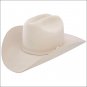 7 5/8 STETSON BONE OAK RIDGE WESTERN BUCKLE  COWBOY 2X FELT BLEND HATS BONE