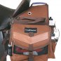 HORSE TRAIL RIDING CAMPING SADDLE BAG PACK 2 WATER BOTTLES BLACK ORANGE BROWN