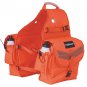 HORSE TRAIL RIDING CAMPING SADDLE BAG PACK 2 WATER BOTTLES BLACK ORANGE BROWN
