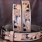 46 inch NEW HILASON TAN HANDMADE WESTERN WORK LEATHER MEN GUN HOLSTER BELT