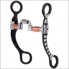 HILASON ANTIQUE BROWN BIT W/HINGED CORRECTION MOUTH WESTERN TACK