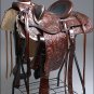 WD092WN-F HILASON BIG KING WESTERN LEATHER WADE RANCH ROPING TRAIL SADDLE 15"