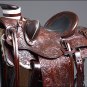 WD092WN-F HILASON BIG KING WESTERN LEATHER WADE RANCH ROPING TRAIL SADDLE 15"