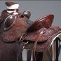 WD092WN-F HILASON BIG KING WESTERN LEATHER WADE RANCH ROPING TRAIL SADDLE 15"