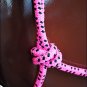 HILASON WESTERN TACK HORSE ROPE HALTER W/ 8' LEAD REGULAR HORSE SIZE PINK BLACK